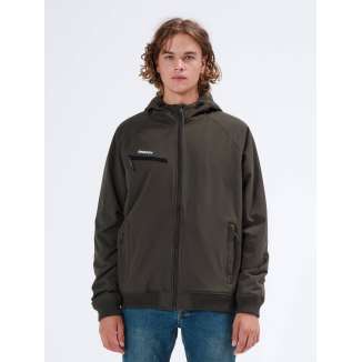 HOODED BOMBER JACKET 212.EM10.40 ARMY GREEN