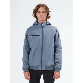 HOODED BOMBER JACKET 212.EM10.40 STONE GREY