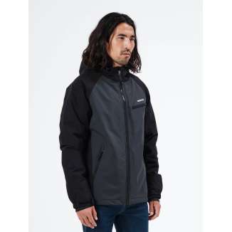 RAGLAN HOODED JACKET 212.EM10.70 EBONY/BLACK