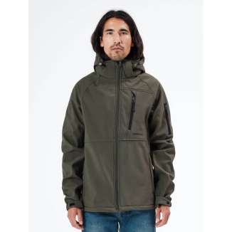 DETACHABLE HOOD BONDED JACKET 212.EM11.42 ARMY GREEN