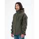 DETACHABLE HOOD BONDED JACKET 212.EM11.42 ARMY GREEN