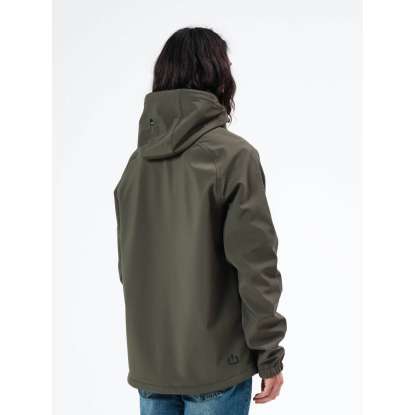 DETACHABLE HOOD BONDED JACKET 212.EM11.42 ARMY GREEN
