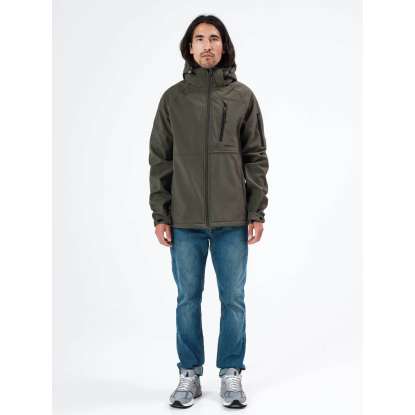 DETACHABLE HOOD BONDED JACKET 212.EM11.42 ARMY GREEN