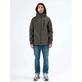 DETACHABLE HOOD BONDED JACKET 212.EM11.42 ARMY GREEN