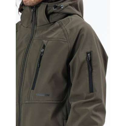 DETACHABLE HOOD BONDED JACKET 212.EM11.42 ARMY GREEN
