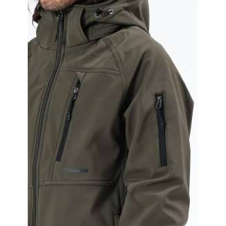 DETACHABLE HOOD BONDED JACKET 212.EM11.42 ARMY GREEN