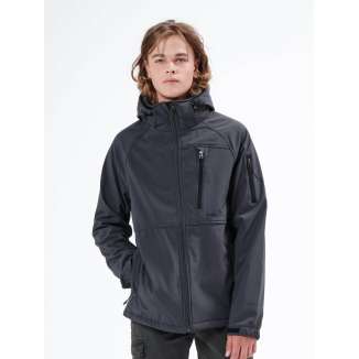 DETACHABLE HOOD BONDED JACKET 212.EM11.42 DARK GREY