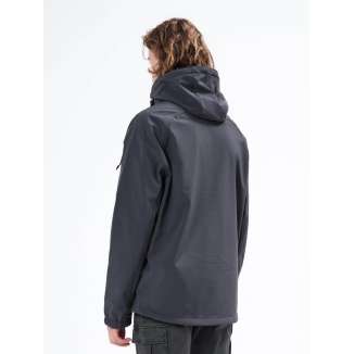 DETACHABLE HOOD BONDED JACKET 212.EM11.42 DARK GREY
