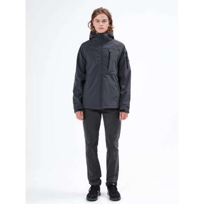 DETACHABLE HOOD BONDED JACKET 212.EM11.42 DARK GREY