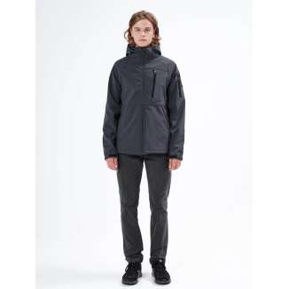 DETACHABLE HOOD BONDED JACKET 212.EM11.42 DARK GREY