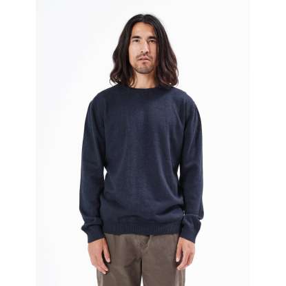 BASIC KNITTED SWEATER 212EM70.90 NAVY