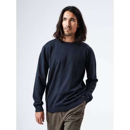 BASIC KNITTED SWEATER 212EM70.90 NAVY