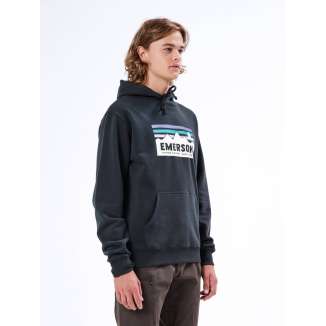 EMERSON LOGO HOODIE 212.EM20.09 FOREST PINE