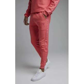 SikSilk Loop Back Embroidered Joggers SS-19128 PINK