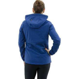 HOODED BONDED SEMI LONG JACKET 182.EW11.102 ROYAL