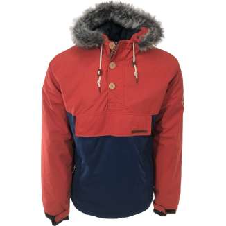 HOODED PULLOVER JACKET MR1323 RED/BLUE