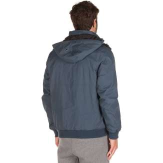 DETACHABLE  HOOD BOMBER JACKET 192.EM10.138 MIDNIGHT BLUE