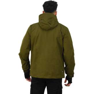 PULLOVER ZIP HOODED JACKET 202.EM10.68 OLIVE