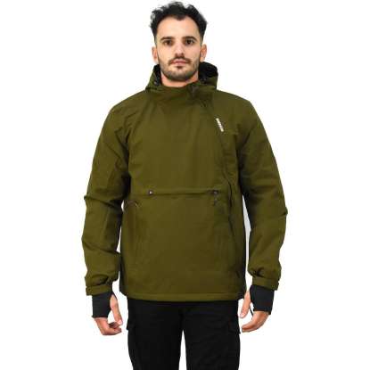 PULLOVER ZIP HOODED JACKET 202.EM10.68 OLIVE