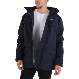 Cotton Padded Long Hooded Jacket 182.EM12.05 NAVY
