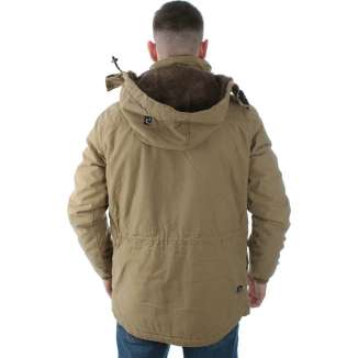 Cotton Padded Long Hooded Jacket 182.EM12.05 BEIGE