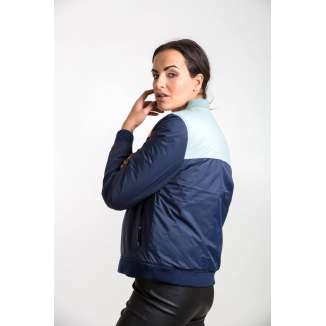 BASIC BOMBER JACKET 182.BW10.73 NAVY/ORANGE/MIST