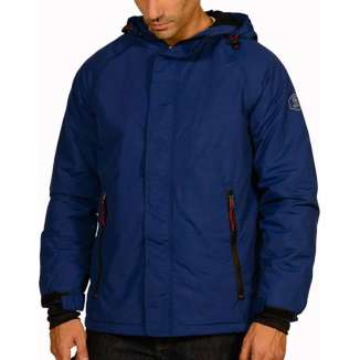 HOODED SEMI LONG JACKET 182.BM10.53 ROYAL