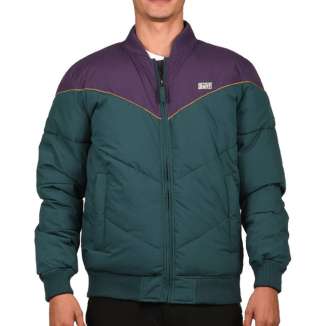 FAKE DOWN BOMBER JACKET 182.BM10.101 FOREST/PURPLE