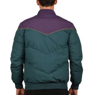 FAKE DOWN BOMBER JACKET 182.BM10.101 FOREST/PURPLE
