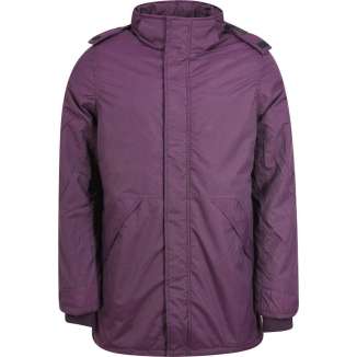 HOODED LONG JACKET 192.BM10.42 WINE