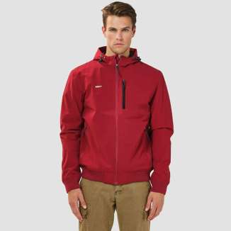 HOODED BONDED JACKET 202.BM10.37 RED