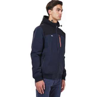 HOODED BONDED JACKET 202.BM10.37 NAVY/BLACK