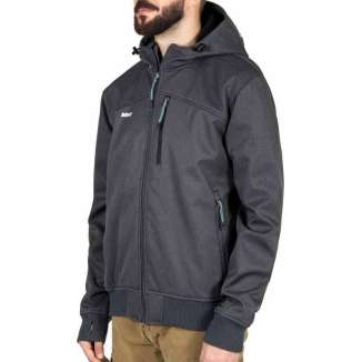 HOODED BONDED JACKET 202.BM11.37 GMD GREY
