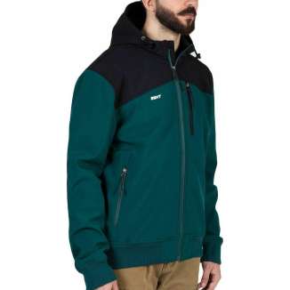 HOODED BONDED JACKET 202.BM11.37 FOREST/BLACK
