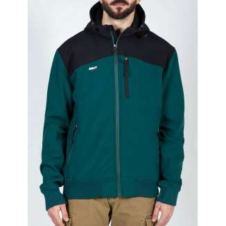 HOODED BONDED JACKET 202.BM11.37 FOREST/BLACK