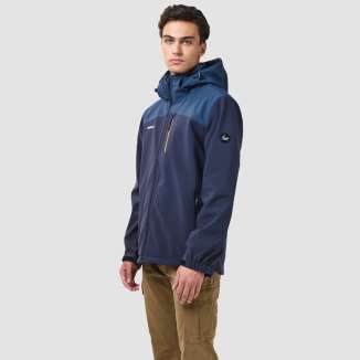 HOODED BONDED JACKET 202.BM11.09 NAVY/MARINE