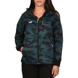 HOODED BONDED SEMI LONG JACKET 182.BW11.104 CAMOUFLAGE