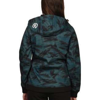 HOODED BONDED SEMI LONG JACKET 182.BW11.104 CAMOUFLAGE