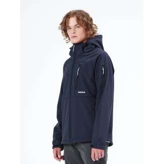 DETACHABLE HOOD BONDED JACKET 212.EM11.42 NAVY
