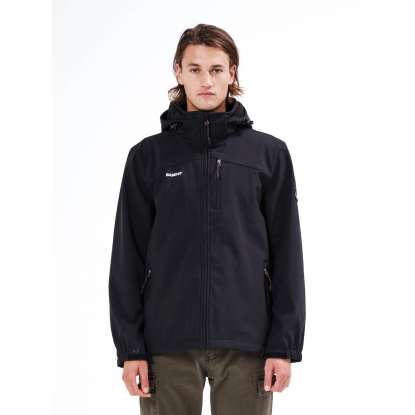 DETACHABLE HOOD BONDED JACKET 212.BM11.109 BLACK