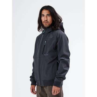 HOODED BONDED BOMBER JACKET 212.EM11.71 DARK GREY