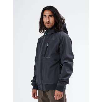 HOODED BONDED BOMBER JACKET 212.EM11.71 DARK GREY