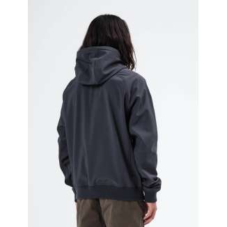 HOODED BONDED BOMBER JACKET 212.EM11.71 DARK GREY