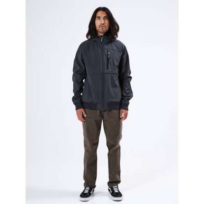 HOODED BONDED BOMBER JACKET 212.EM11.71 DARK GREY