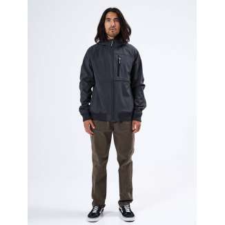 HOODED BONDED BOMBER JACKET 212.EM11.71 DARK GREY