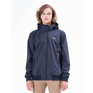 DETACHABLE HOOD BONDED BOMBER JACKET 20-212.EM11.08 NAVY