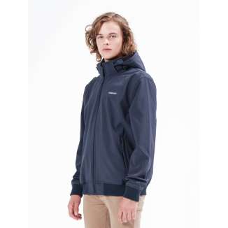 DETACHABLE HOOD BONDED BOMBER JACKET 20-212.EM11.08 NAVY