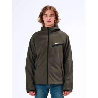 DETACHABLE HOOD BONDED JACKET 212.EM11.02 ARMY GREEN