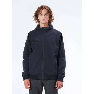 HOODED BOMBER JACKET 212.EM10.40 NAVY/BLACK
