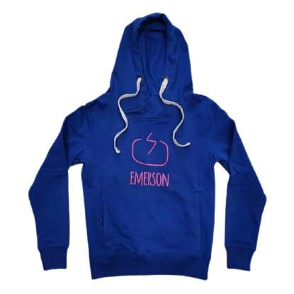 EMERSON BASIC LOGO HOODIE WFR1417 ROYAL